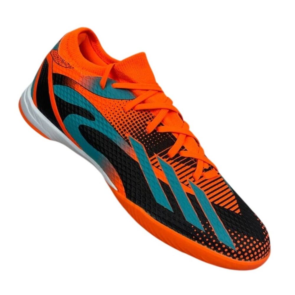 Adidas x Speedportal Messi.3 Indoor Soccer Shoes M Size 9.5/W Size 10.5 (GZ5144)
